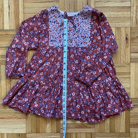 Zara Baby Boho Floral Mini Dress. Size 3-4 Years. - Picture 3 of 6